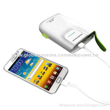 Charger for iPad 3, iPhone, HTC, Samsung and Nokia, 6,800mAh, Dual-output BatteryNew